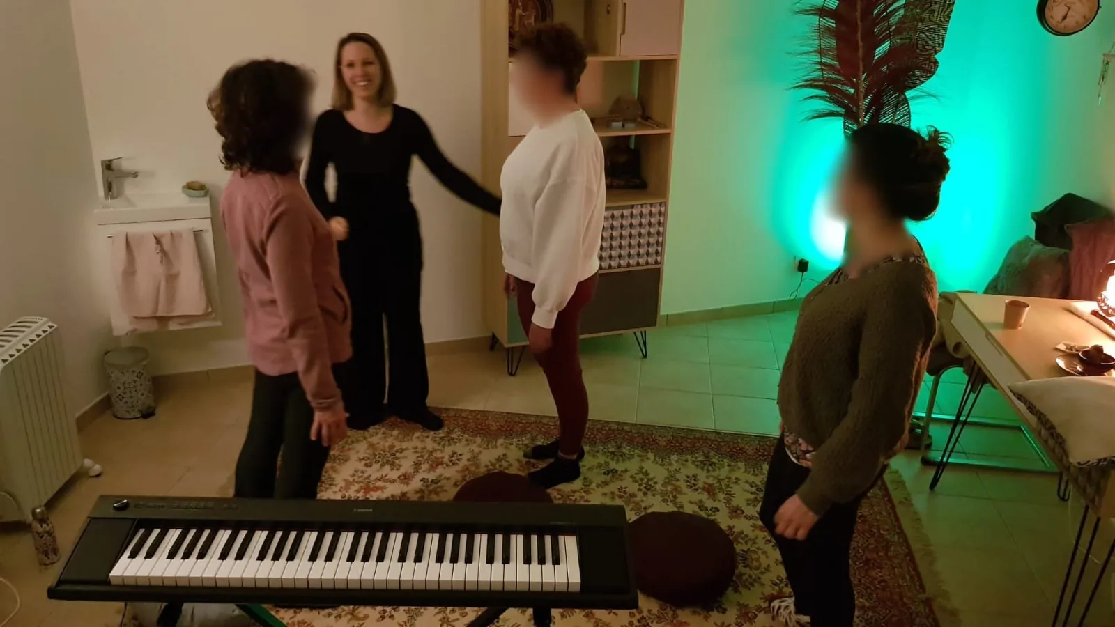 Séance collective Voix Sana au Jardin des Pins, Juan-les-Pins